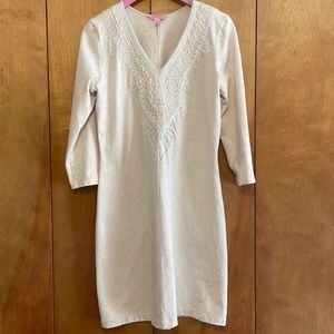 Lilly Pulitzer Clarkson Dress - Cream Size Medium